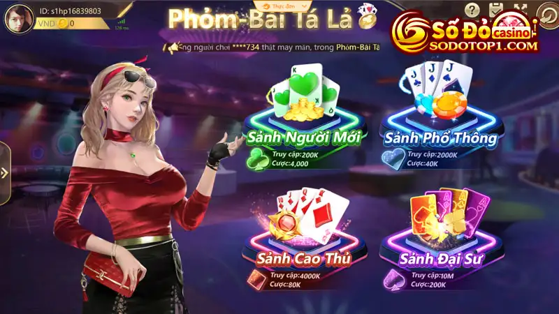 Hướng dẫn đăng ký chơi phỏm Sodo